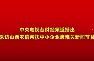 央视点赞山西农信应对疫情支持中小企业共渡难关，崔联会书记、理事长接受采访